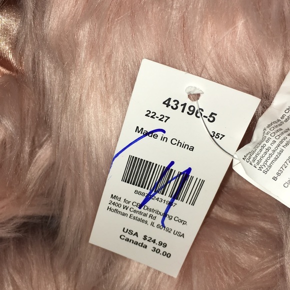 BLUSH Stole Scarf Faux Fur - Hook&Eye Closure - Picture 6 of 6